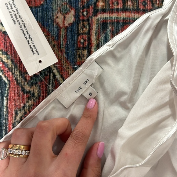 NWT The Sei One Shoulder Bodysuit in Frost size 0 - Picture 6 of 7